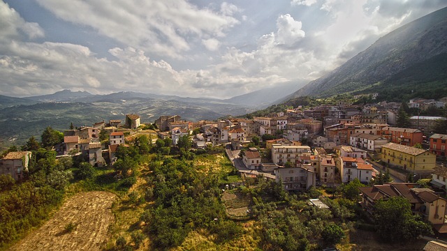 Photo d'un village des Abruzzes